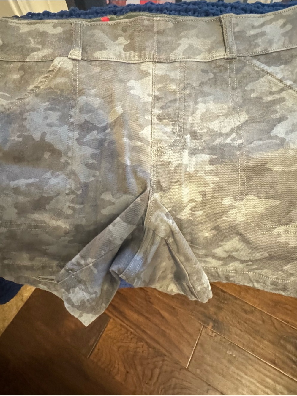 SPANX Grey Camouflage Cargo Shorts
